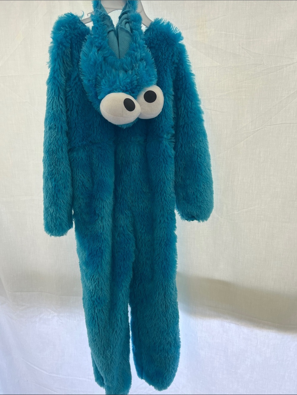 Sesame Street Cookie Monster Bright Turquoise Plush Character Costume
